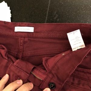 Pierre Balmain distressed Jeans Burgundy